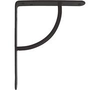 Amig - Équerre d'étagère murale | Console pour étagère | Support étagère en Acier | Coleur: Noir | Dimensions: 250 x 200 | Poids max.: 90 kg