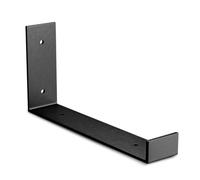 Amig - Équerre en L Unitaire pour Étagères Industrielles - 103 x 261 x 40 mm - Acier Noir Mat - Support Murale pour Étagère - Design Fonctionnel et Résistant - Idéal pour Étagères Murales