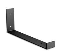 Amig - Équerre en L Unitaire pour Étagères Industrielles - 103 x 261 x 40 mm - Acier Noir Mat - Support Murale pour Étagère - Design Fonctionnel et Résistant - Idéal pour Étagères Murales