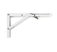 Amig - Équerre pliante d'étagère murale | Console pour étagère | Support étagère en Acier | Coleur: Blanc | Dimensions: 300 x 155 | Poids max.: 35 kg