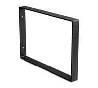 Amig - Équerre Rectangulaire Unitaire pour Étagères Industrielles - 211 x 311 x 30 mm - Acier Noir Mat - Support Murale pour Étagère - Design Fonctionnel et Résistant - Idéal pour Étagères Murales