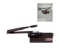 Amig - Ferme-porte automatique pour portes d'un poids maximal de 40 kg et d'une largeur maximale de 85 cm | Aluminium avec finition bronze | Évite les accidents dus aux claquements