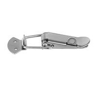 Amig - Fermeture pour boîte | Lot de 2 unités | 60 x 16 mm | Fermeture métallique avec ressort | Avec trou pour cadenas | Sachet de 2 unités | Acier nickelé