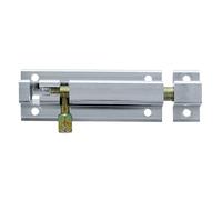 Amig - Goupille De Jante | 250 x 30 mm | Idéal Pour Les Portes Intérieures En Bois | Bords Carrés | Loquet Pour Salle De Bain, Chambre Ou Bureau | Boulon De Sécurité | Aluminium Argenté