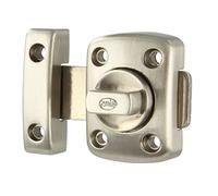 Amig - Goupille De Jante | 30x42 mm | Portes D'Entrée En Bois Idéales | Fermeture Cylindrique Rotative | Loquet Pour Salle De Bain, Chambre Ou Bureau | Boulon De Sécurité | Zamak Argent Brillant