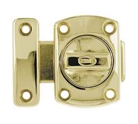 Amig - Goupille De Jante | 40x56 mm | Idéal Pour Les Portes Intérieures En Bois | Fermeture Cylindrique Rotative | Loquet Pour Salle De Bain, Chambre Ou Bureau | Boulon De Sécurité | Zamak Doré