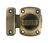 Amig - Goupille De Jante | 40x56 mm | Idéal Pour Les Portes Intérieures En Bois | Fermeture Cylindrique Rotative | Loquet Pour Salle De Bain, Chambre Ou Bureau | Boulon De Sécurité | Cuir Zamak