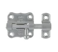 Amig - Goupille de suralimentation | 40 x 38 mm | Idéal pour portes de passage en bois | Loquet pour salle de bain, chambre ou bureau | Verrou de sécurité | Acier inoxydable 18/8 mat