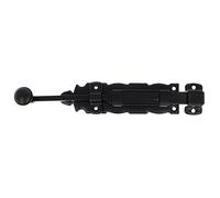 Amig - Goupille de Surpose | Loquet de Porte Robuste | Acier et Zamak | Verrou Fer Forgé pour Portails et Portes Rustiques | Installation Facile | Vis Incluses, Noir, 150 mm, Acier Alliage