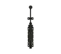 Amig - Goupille de Surpose | Verrou pour portes et fenêtres | Fermeture résistante | Acier et Zamak | Couleur: Noir | 250 x 35 mm | Vis non Incluses