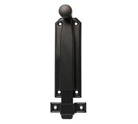 Amig - Goupille de suspension pour portes Mod.310 | Loquet de sécurité à poser horizontale ou verticale | Zamak avec finition noire mate | Dimensions : 150 x 38 mm
