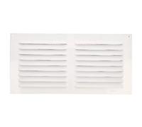 AMIG - Grille d'aération avec moustiquaire 3 - 150 x 300 mm - Aluminium - Blanc