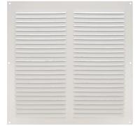 AMIG - Grille d'aération avec moustiquaire 3 - 300 x 300 mm - Aluminium - Blanc