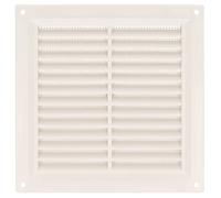 AMIG - Grille d'aération avec moustiquaire 6 - 170 x 170 mm - ABS - Blanc