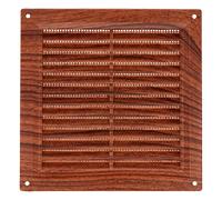 Amig - Grille de ventilation carrée en Plastique avec moustiquaire | Grilles d'aération pour sortie d'air | Idéal pour plafonds | Dimensions : 200 x 200 mm | Couleur: Sapelli