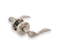 Amig - Jeu de poignée avec poignée et rosace - Modèle Yaltarz - Fabriqué en acier chromé mat - Mesure : 52mm - Carré de 6 mm - Idéal pour les portes intérieures
