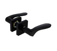 Amig - Jeu de poignées de porte | Mod. BOLOGNE | 122 x 48 mm | Avec bec verseur | Design élégant et simple | Poignée ergonomique | Zamak noir mat