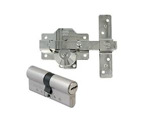 Amig - Jeu de Serrure vec Pompe 40+30 Bumping PLA | Sécurité Gauche | Grille d'aération 30x30cm | Poignée Porte Intérieure Carré 8mm, Multicolore, Acier et Laiton