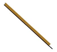 Amig - Joint de Porte Automatique à Visser | Fermeture en Caoutchouc | Mécanisme intérieur en Acier Inoxydable et butée en Laiton | Auto-nivelant | Réglable | 82 cm | Chêne | Aluminium