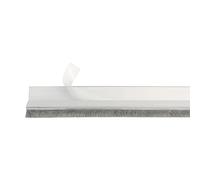 Amig - Joint de Porte pour Portes d'Entrée ou d'Intérieur | Joint Adhésif à Appliquer | Brosse en Poils | Lame de Plastique entre les Brosses | 1 m | Transparent | PVC