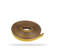 Amig - Joint d'Étanchéité Adhésif | 2 Bandes de 3 m | Ø7 X 9 mm | Matériau Silicone | Marron | Installation Facile et Rapide | Imperméable et Lavable | Isolant Thermique et Froid