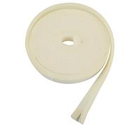 Amig - Joint d'étanchéité en mousse adhésive pour portes d'entrée et de passage et fenêtres battantes et coulissantes - 2 bandes de 5 m - 15 x 6 mm - Blanc, Bande d'arrêt des courants d'air