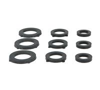 Amig - Joints De Buse En Caoutchouc | Lot De 18 Pièces | Ø30 x 3 mm | 6 x 1/2", 6 x 3/4" Et 6 x 1" | En Caoutchouc | Noir