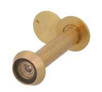 Amig - Judas Mod. 3 avec Lentille Super Angulaire pour Portes Intérieures et Extérieures 3-14 en Aluminium Doré | Laiton | Dimensions : Diamètre 14 mm | Épaisseur de la Porte : 70-110 mm