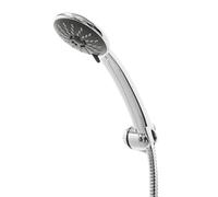 Amig - Kit de Douche Complet | Pommeau 3 Positions Anticalcaire | Support Réglable | Flexible 1,7m | Anti-Fuite | Utilisations Maison, Hôtel, Spa | Multicolore, ABS et Acier Inoxydable