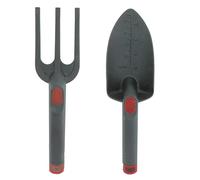 Amig - Kit de Jardin à Grande Pelle et scarificateur en Nylon pour travaux dans Le Jardin et pour la Plantation à la Maison | Outils de verger Rouge Noir | Dimensions - 28 cm.