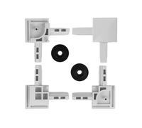 Amig - Kit de remplacement pour moustiquaire coulissante | Supports avec et sans rouleaux | Compatible avec le modèle MC01 | Pièces de rechange en nylon durables | Installation facile | Blanc