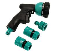 Amig - Kit d'irrigation avec pistolet et adaptateur de tuyau - Comprend 2 connecteurs de robinet | pour une utilisation dans le nettoyage de terrasse et de jardin | Facile à installer
