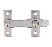Amig - Levier de Volet Droit | 75 X 46 mm | Crochet pour Portes, Fenêtres et Volets | Serrures Intérieures et Extérieures | Acier Inoxydable 18/8 Plaqué Argent Brillant