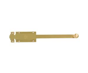 Amig - Loquet 3700 pour Portes | Goupille de Superposition Dorée | Installation Facile | Résistant à la Corrosion | Verrou à Plaque, Mat, 200 mm, Laiton