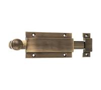 Amig - Loquet 3700 | Verrou à Plaque en Laiton | Design Moderne pour Portes et Placards | Installation Facile | Résistant à la Corrosion, 150 mm, Laiton