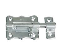 Amig - Loquet de Porte en Acier | Résistant à la Corrosion | Installation Facile | Fermeture Sécurisée pour Intérieur & Extérieur | Compatible Bois & Métal, Zingué, 60 mm