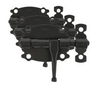Amig - Loquete Superposé pour Portes et Meubles Mod. 484 | Verrou de Sécurité pour Fermeture Horizontale | Matériau Acier avec Axe en Zamak | 60 mm | Style Rustique | Inclut la Quincaillerie | Noir