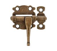 Amig - Loquete Superposé pour Portes et Meubles Mod. 484 | Verrou de Sécurité pour Fermeture Horizontale | Matériau Acier avec Axe en Zamak | 40 mm | Style Rustique | Inclut la Quincaillerie | Cuir