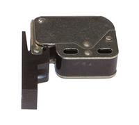 Amig - Lot de 2 frappes avec ressort Mod.30 en acier finition noire | Fermeture dissimulée pour portes d'armoires et meubles de maison ou de bureau | Dimensions : 28 x 35 mm | Vis de fixation incluses