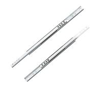 Amig - Lot de 2 glissières métalliques Mod.25 en acier galvanisé pour tiroirs de meubles, commodes ou armoires | Extraction partielle | Capacité : 15 kg/la paire | Dimensions : 406 x 17 mm