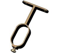 Amig - Lot de 2 supports latéraux pour tubes d'armoires | Bases pour barres de dressing | Idéal pour accrocher et organiser des vêtements | Aluminium | 30 x 15 x 45 mm | Bronze