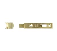 Amig - Lot de 2 Verrous pour Portes | Acier Alliage Durable | Finition Laiton Verni | Pour Chambres & Salles de Bain | Facile à Installer | Amig 22557 Model 5, 80 mm, Acier allié