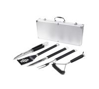 Amig - Malette de 5 Accessoires pour Barbecue - Acier Inoxydable - Ensemble Complet d'Ustensiles avec Étui - Accessoires Pratiques et Présentation Soignée pour Cadeau - Mod. AM01