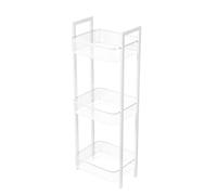Amig - Meuble Organisateur Multiusage - 3 Paniers Verticaux - Acier Blanc - Rangement Cuisine - Dimensions : 330 x 250 x 850 mm