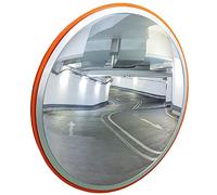 Amig - Miroir convexe de sécurité et de surveillance Ø45 cm de diamètre | Miroir de circulation | Vision dans les angles morts, les colonnes et les coins des magasins et garages | Couleur orange