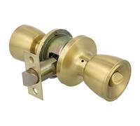 Amig Mod. 602 - Ensemble de boutons | Laiton Mat| 18,5x 8 cm | Avec loquet | Fonction privée | Dispositif d'urgence extérieur et serrure intérieure | Porte 35-45mm