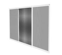 Amig - Moustiquaire extensible pour fenêtres | Installation sans outils | S’adapte dans l’emplacement du volet | 100 x 70 cm | Ajustable jusqu’à 190 cm | Aluminium blanc et maille en fibre de verre