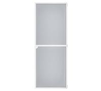 Amig - Moustiquaire pour porte - 100 x 220 cm - Ajustable - Kit complet avec cadre, maille et accessoires - Aluminium et fibre de verre - Blanc/Gris - Protection contre moustiques