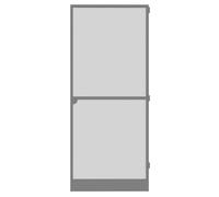 Amig - Moustiquaire pour Porte - 100 x 220 cm - Protection Efficace - Ajustable - Kit Complet avec Cadre, Maille et Accessoires - Aluminium et Fibre de Verre - Gris Anthracite - Mod. MP01