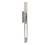 Amig - Ouvre-porte électrique à encastrer - Gâche électrique pour portails et portes d’entrée - Ouverture à distance et installation sécurisée - 8-12 V AC - Acier - Finition grise